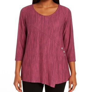 N Touch Pullover Women’s Tunic Casual Top Size 1X, Flowy and Loose Fitting